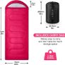 Sleeping Bag Adults 3-4 Season Warm Weather & Winter, Lightweight,Waterproof Indoor & Outdoor Use for Kids, Teens & Adults for Hiking, Backpacking and Camping (FREE SHIPPING) Image 3