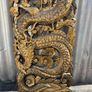 Carved hardwood gilt Dragon wall hanging Image 3