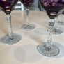 Bohemian Cut Glass Crystal Glasses Image 6