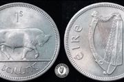 [#2544] - Ireland 1968 | Irish 1s | One Shilling | Bull | KM.14a | UNC