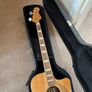 Fender Kingman Acoustic/Electric Bass Guitar with hard shell case. Image 10