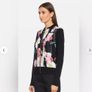 Ted Baker - Black Floral Pleated Front Bomber Jacket - UK 10 - BNWT RRP 170 Image 4