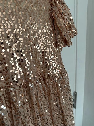 Sparkly sequin dress for a girl, 116cm, 5-6 years