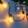 Outdoor LED String Lights Mains Powered 45.7M/150FT,Garden Festoon Lights with 75+2 G40 Plastic Bulbs,Waterproof Connectable Hanging Image 3