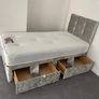 Single Divan Bed with mattress Image 2