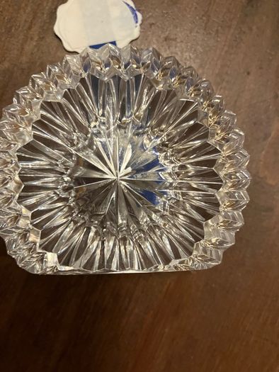 Tipperary Crystal vintage unused desk clock