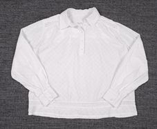 Part Two White Eyelet Embroidered Lace Detail Long Sleeve Blouse 8UK/36EU