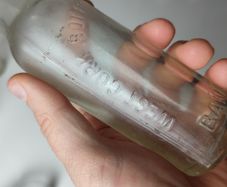 148 - Vintage West Cork Bottling Company Bandon Clear Glass Collectible Decorative Bottle