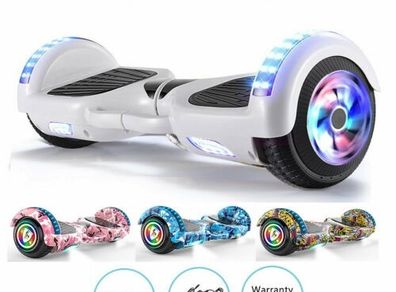 Electric Hoverboard Bluetooth Led 2 Wheels Self Balancing Scooter Hover Board