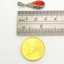 Vintage 925 Sterling Silver Signed Flame Teardrop Pendant Image 9