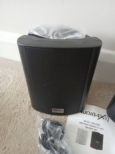 passive speakers 100w 8ohm with wall brackets