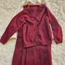 Girls School Wine Pinafore 5-6 Years + FREE Shirt and Cardigan Image 3
