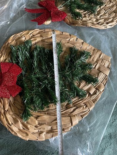 2 matching xmas decorations hand made