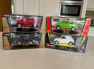 Fiat 500 Collection 1/16-1/18 Burago