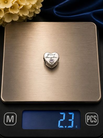 Vintage Signed Pandora 925 Sterling Silver Grand Daughter Charm