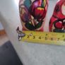 Matryoshka Matryoshka Matryoshka Babushka 3 Piece Russian Doll Old Vintage Wooden Dolls Image 4