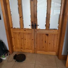 Solid Pine Interior Doors 10 Doors (Various Sizes) and Glazed Double Doors