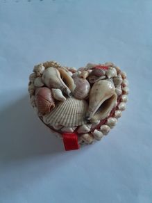 Vintage Sea Shell Ring/Trinket Box