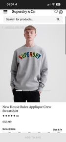 superdry jumper / tracksuit top