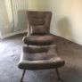 Armchair & Matching Footstool Image 3