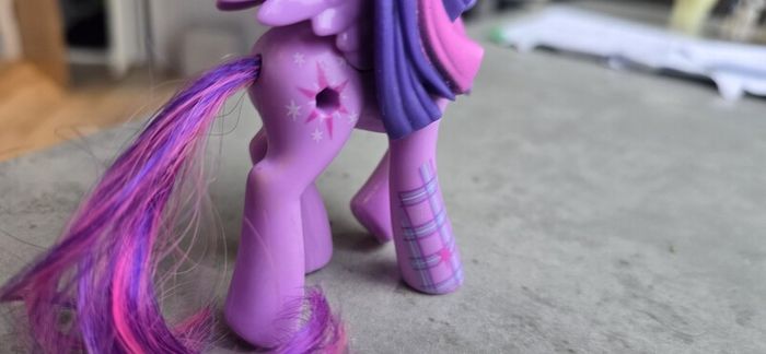 Princess Twilight Sparkle Vinyl (missing gem) Equestria Girls Plaid Design Brushable Tail MLP G4 My Little Pony