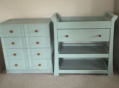 changing table and drawers