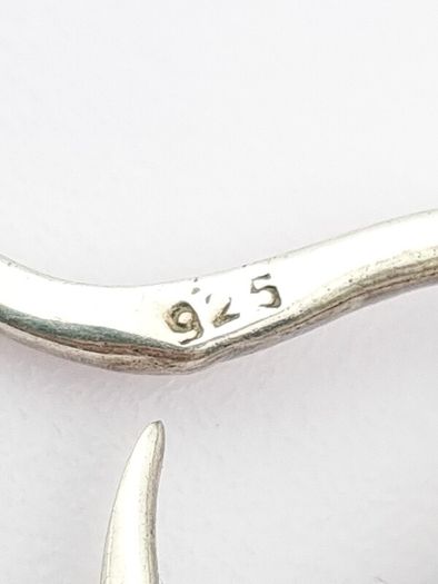 Jet Sterling Silver Abstract Pendant