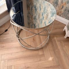 Beautiful round glass table