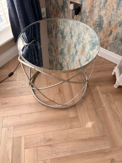 Beautiful round glass table