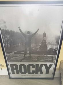 Large Framed Rocky Movie Poster - Iconic 1976 Film Art