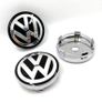 4x Volkswagen hub cover wheel center rim VW 60mm black and grey New Image 2