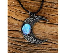 Boho Style Necklace with a Moon Stone - lovely gift