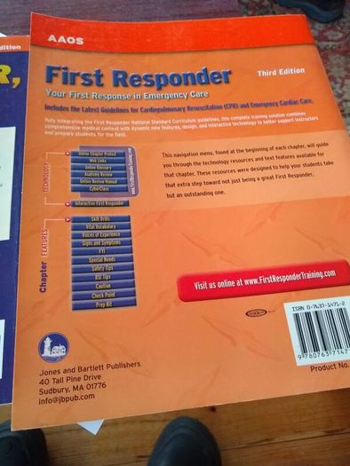 AAOS First Responder course books