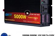 5000W Car Inverter DC 12V 24V AC 110V 220V 50Hz Power Inverter Converter With LED Display