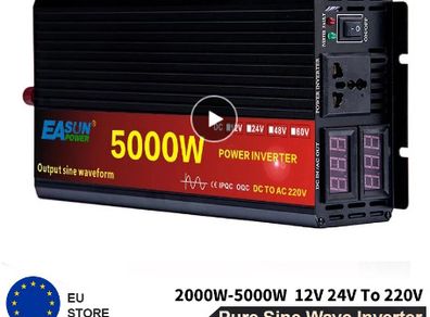 5000W Car Inverter DC 12V 24V AC 110V 220V 50Hz Power Inverter Converter With LED Display