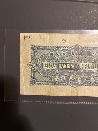 1939 Belfast Banking 1 Pound Note