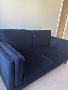 navy sofa