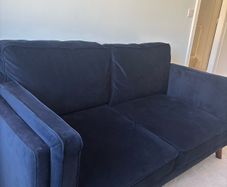 navy sofa