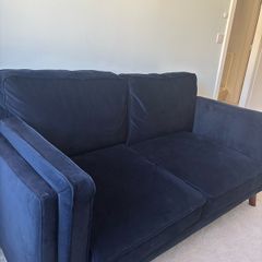 navy sofa