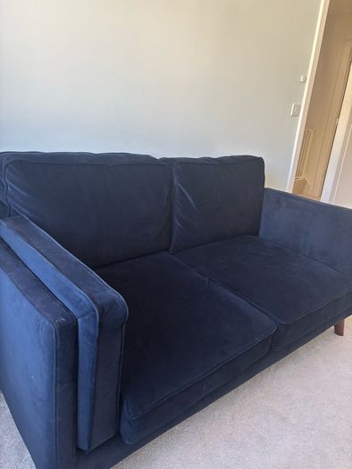 navy sofa