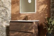 Incline 1000 Walnut unit and basin