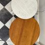 HAY Bella Coffee Tables - Set of 2 (Oak & White) Image 2