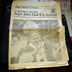 The Irish Times Newspaper Pope John Paul II in Ireland, covering his historic 1979 pastoral visit, Postage Available or Collection