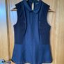 Brand New Womens Oasis Black Peplum Elegant Top Image 2