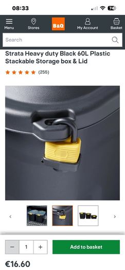 4 x storage tubs 60ltrs. Used for a week. Collect Swords area