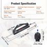Hydraulic Outboard Steering Kit, 150HP, Marine Boat Hydraulic Steering System, with Helm Pump Two-Way Lock Cylinder and 731.5 cm Hydraulic Image 5