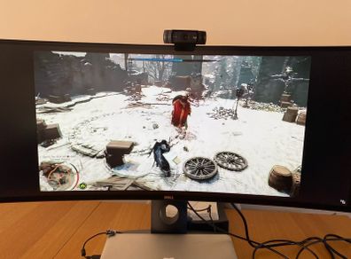 Dell U3419w USB-C Hub Gaming / Work Curve Monitor 4k