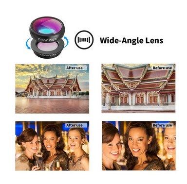 Apexel 4-in-1 Smartphone Lens Kit 18X with Remote Shutter