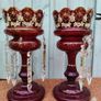 Antique Victorian Lustre Glass Image 2