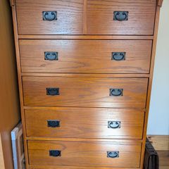 Oak Tallboy / Chest of Drawers